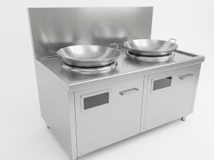 Bếp từ đơn/đôi công nghiệp 8kW mặt lõm